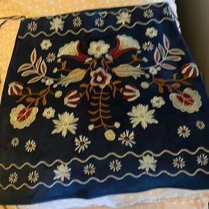 Navy blue floral skirt